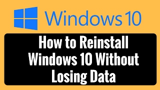 How to Reinstall Windows 10 Without Losing Data [upl. by Kubetz]