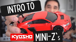 Kyosho MiniZ RC Cars  A Quick Introduction and Test Run [upl. by Seuqirdor]