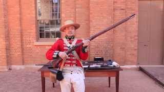 Loading and firing the Flintlock musket [upl. by Farkas]