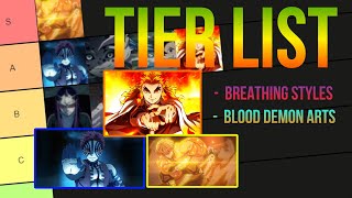 First Complete Slayers Unleashed Tier List All Blood Demon Arts and Breathing Styles Ranked [upl. by Saltsman147]