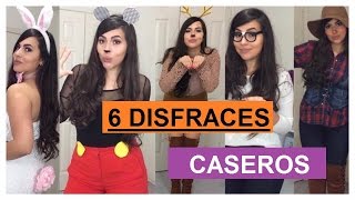 6 DISFRACES CASEROS PARA HALLOWEEN SUPER FACILES [upl. by Mignon]