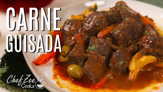 Easy Carne Guisada Recipe  Pressure Cooker Beef Stew  Chef Zee Cooks [upl. by Yanffit]