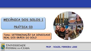 Prática 03  Determinação da Densidade Real dos Grãos [upl. by Daron]