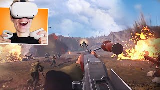 Medal of Honor Above and Beyond On Oculus Meta Quest 2  The Best WW2 VR Game [upl. by Yesnik]