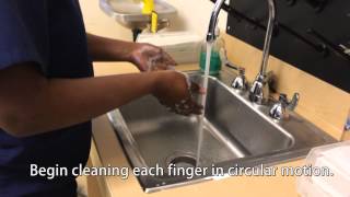 USP 797 Aseptic Handwashing Demo [upl. by Capello648]