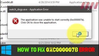 How to Fix 0xc000007b Error quotThe Application was Unable to Start Correctlyquot Games Not Working [upl. by Annonyw]