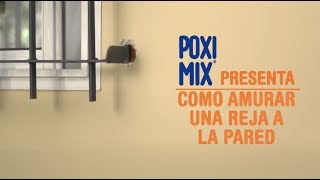 Tutorial  Cómo amurar una reja en la pared con POXIMIX [upl. by Samot]