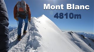 Mont Blanc 4810m  Goûter Route  August 2020 [upl. by Ellehcir]