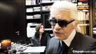 Karl Lagerfeld Interview [upl. by Aihsyt]