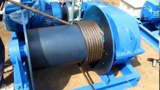 Electric winch wire rope installation [upl. by Ittap899]