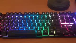 Cómo prender la iluminación de un teclado gamer  Teclado RGB [upl. by Jerman]