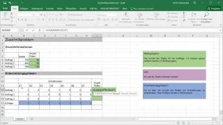 Excel Solver Beispiel 03  Zuschnittproblem [upl. by Lokkin]