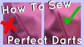 How to Sew Darts  Beginner amp Advanced [upl. by Kcolttam]