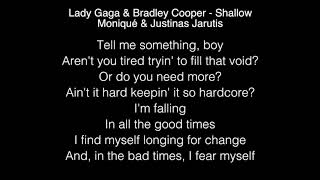 Lady Gaga amp Bradley Cooper  Shallow Lyrics [upl. by Zsuedat928]