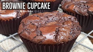 BROWNIE CUPCAKE  Easy Fudgy Brownie Cupcake Recipe [upl. by Retniw]