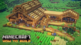 Minecraft How to Build a Simple Animal Barn [upl. by Davon455]