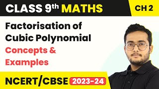 Factorisation of Cubic Polynomial  Concepts amp Examples  Class 9 Maths Chapter 2 [upl. by Adnofal]