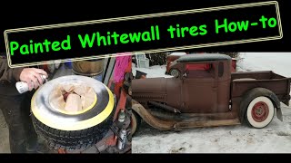 How I paint Whitewalls on used tires [upl. by Plafker]