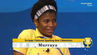 2021 Scripps National Spelling Bee Finals Winning Moment [upl. by Htrow]