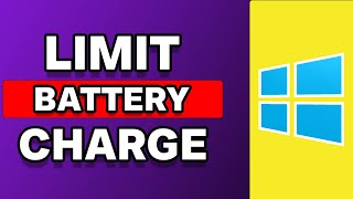 How To Limit Battery Charge Windows 11 Full Tutorial [upl. by Yntrok]