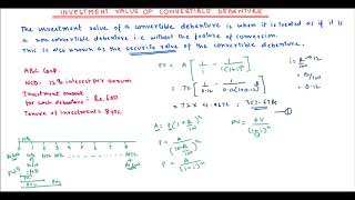 Investment value of Convertible debenture [upl. by Haggerty362]