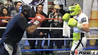 CANELO ALVAREZ WORKS SPARRING PARTNER WITH HIGH LEVEL COUNTER PUNCHING  FULL VIDEO [upl. by Schreiber]