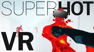 Dodging Bullets and Freezing Time  SUPERHOT VR Gameplay  Oculus Rift VR  Virtual Reality [upl. by Annawahs]