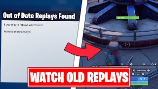 PC How to Watch OLD Replay Files in Fortnite  Chapter 2 Season 2 [upl. by Spurgeon915]