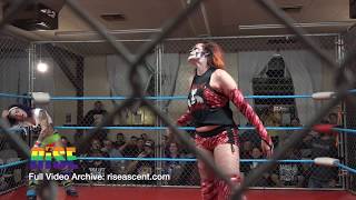 Steel Cage Match  Delilah Doom vs Rosemary Womens Wrestling from RISE 6  BRUTALITY [upl. by Halehs]