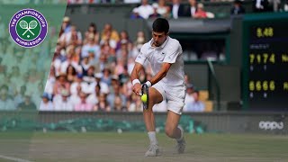 Novak Djokovic vs Roger Federer Wimbledon 2019 final highlights [upl. by Aiasi]