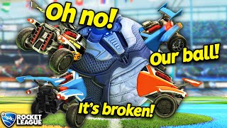 Rocket League but the BALL IS BROKEN [upl. by Anilef]