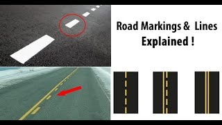 Road Markings And Lines Explained  Weird Facts Plus [upl. by Nnybor656]