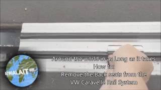 Removing VW Caravelle Rear Rail Seats [upl. by Nnairek]