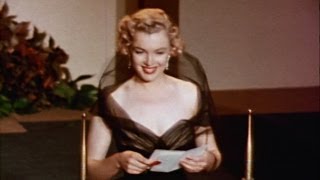 Marilyn Monroe Presents Sound Recording 1951 Oscars [upl. by Xel]