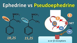 Ephedrine vs Pseudoephedrine  Similarities and differences [upl. by Cornia]