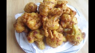 Instant Crispy Fried CauliflowerFulkopir pakora [upl. by Juback]