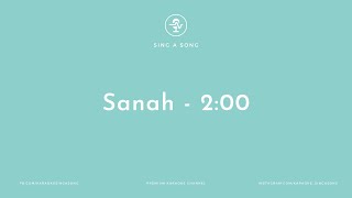 Sanah  200 KaraokeInstrumental [upl. by Annoya]