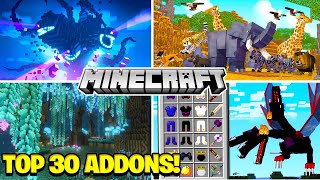 🔥 TOP 30 MELHORES ADDONS PARA MINECRAFT BEDROCK MCPEMINECRAFT PE [upl. by Bigg]