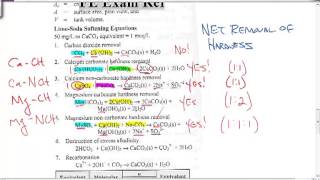 Water softening lime and soda ash calculation [upl. by Danyette]