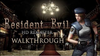 Resident Evil HD Remaster  Jill Hard Mode Walkthrough  Best Ending  No Saves [upl. by Bakki767]