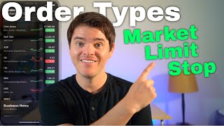 Stock Market Order Types Explained Market Limit Stop Stop Limit Trailing Stop [upl. by Yditsahc]