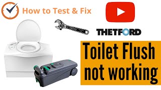 Camper Toilet Flush Repair Thetford C402 Motorhome [upl. by Riocard]