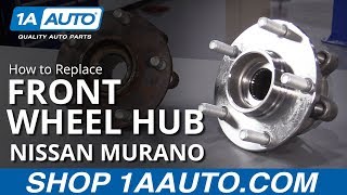 How to Replace Wheel Bearing amp Hub Assembly 0917 Nissan Murano [upl. by Gildea]