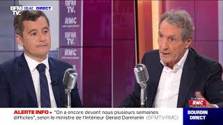 Gérald Darmanin face à JeanJacques Bourdin en direct [upl. by Arno192]