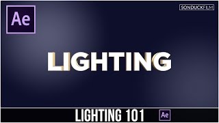 After Effects Tutorial Lighting Basics 101 amp How to use Lights [upl. by Aihcrop]