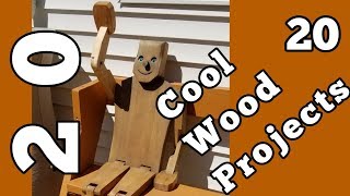 20 Cool Woodworking Project Ideas [upl. by Minier]