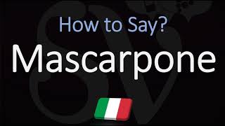 How to Pronounce Mascarpone CORRECTLY [upl. by Kcirdahs572]