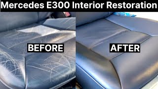 Mercedes E300 Full Leather Interior Repair  leathercarecom [upl. by Yesdnik]