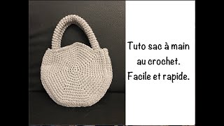 Tuto sac à main au crochet [upl. by Aihsiym479]