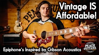 Epiphones Greatest Acoustics Yet The New Inspired by Gibson Range DELIVERS [upl. by Gnak]